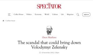 Коррупционный скандал может привести к отставке Зеленского — Spectator
