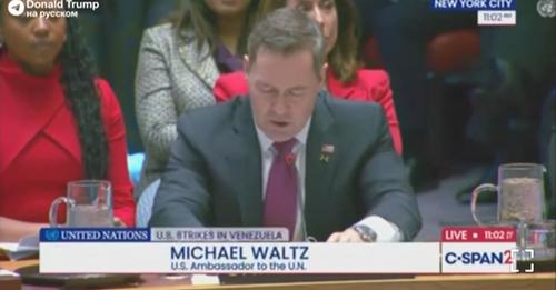 Постпред США при ООН Майк Уолтц заявил, что операция против Николаса Мадуро — это не война и не оккупация Венесуэлы