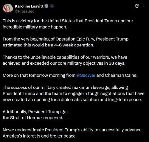 Пресс-секретарь Белого дома Каролин Ливитт: Никогда не недооценивайте способность президента Трампа успешно продвигать интересы Америки