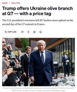 Трамп готов помочь Украине и усилить давление на Путина, но взамен хочет помощи от союзников в отношении Ирана — Politico