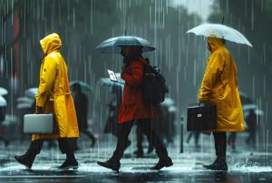 Рост продаж зонтов и дождевиков на фоне дождливой погоды